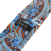 Large Blue Paisley Print IMS Tie 8cm